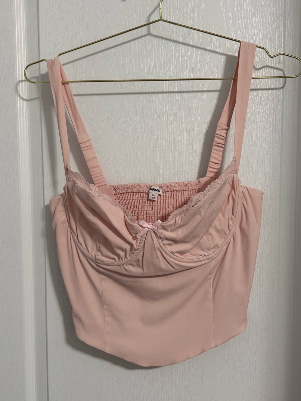 Garage Pink Bustier Cami Top